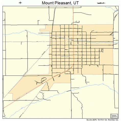 Mount Pleasant Utah Street Map 4953010