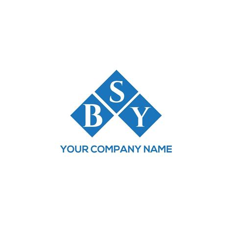 BSY letter logo design on white background. BSY creative initials ...