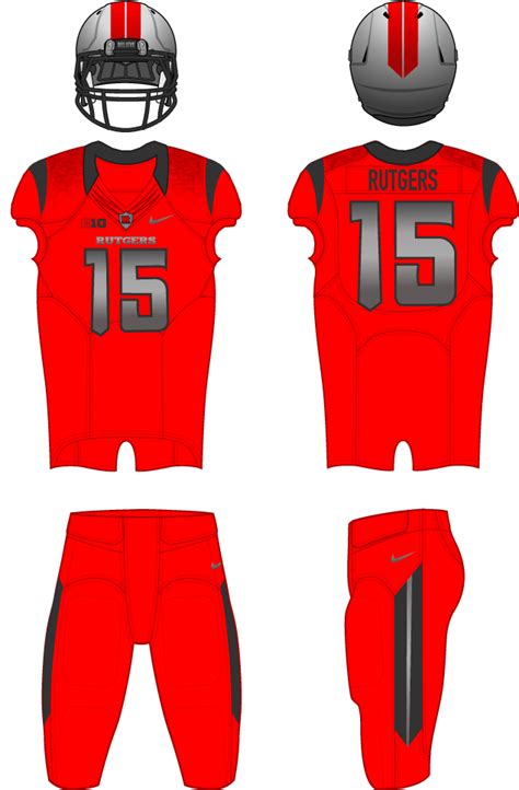 Rutgers Scarlet Knights Uniform - Home Uniform - NCAA Division I (n-r ...