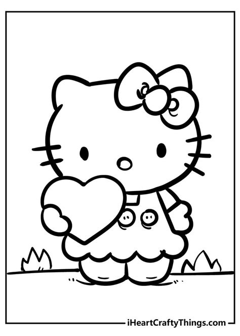 Hello Kitty Coloring Pages For Kids To Print Out