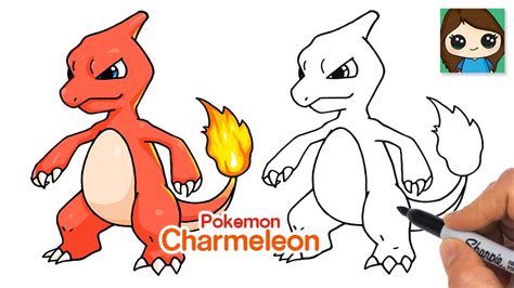 How to Draw Pokemon Charmeleon - YouTube