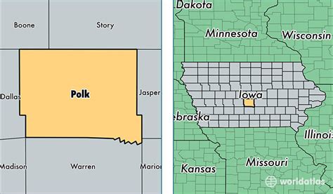 Polk County, Iowa / Map of Polk County, IA / Where is Polk County?