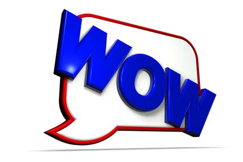 WOW | A 3D Render of the word WOW against a speech bubble. … | Flickr - Photo Sharing!