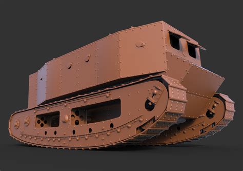 3D tank little willie - TurboSquid 1675336