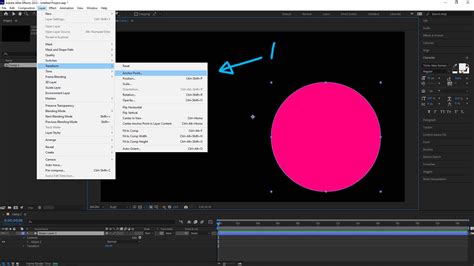 How to move anchor point in After Effects