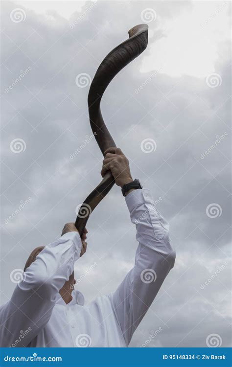 Ram`s Shofar Horn Stock Image | CartoonDealer.com #119657389