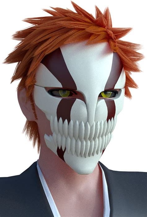 3D Anime : Bleach Ichigo Kurosaki Hollow Mask by Ji-Nero-Kendrick on ...