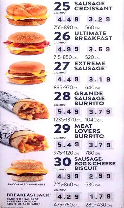 Jack In The Box Breakfast Menu Hours