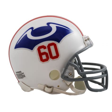 New England Patriots 1960 Throwback Riddell Mini Vsr4 Helmet