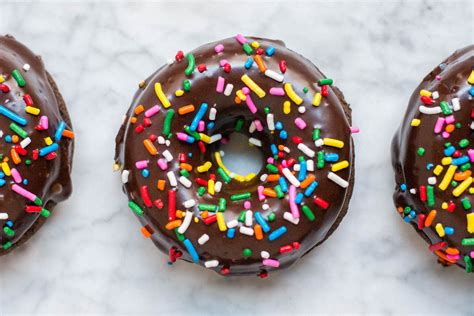 Gluten-Free Baked Chocolate Sprinkle Donuts - Dairy-Free and Vegan | Vegan baking, Chocolate ...