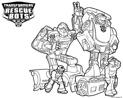 Rescue Bots Bumblebee Coloring Pages Printable Coloring Pages