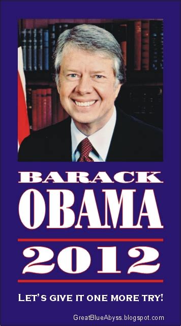 Great Blue Abyss: Barack Obama 2012 Campaign Poster