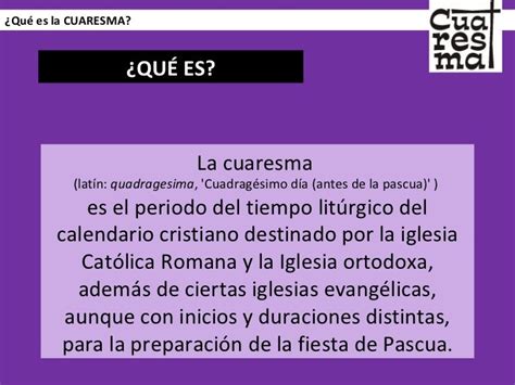 Qué Es La Cuaresma