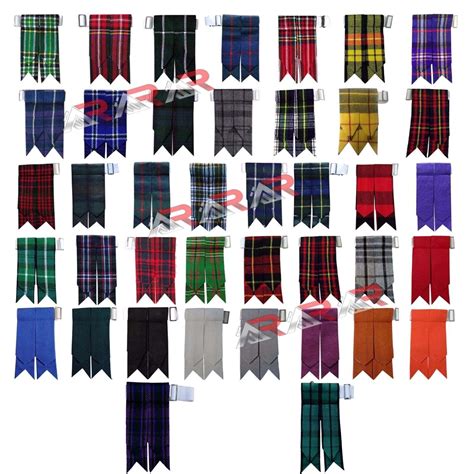 Kilt Flashes Scottish highland Multi Colors Tartan comes Heavy Buckle ...