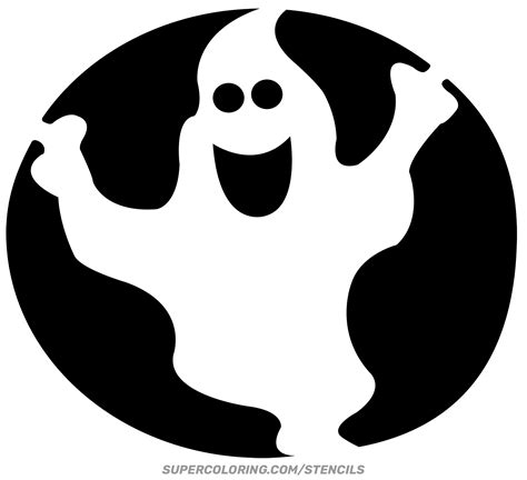 Funny Ghost Stencil Free Printable Papercraft Templates | The Best Porn ...