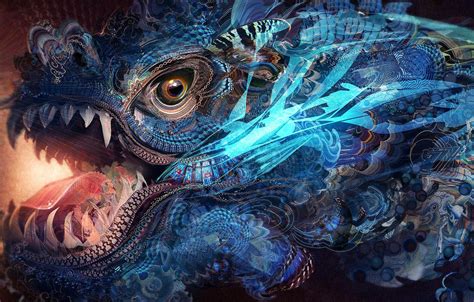 Wallpaper colors, colorful, abstract, fantasy, texture, dragon, eye, rendering, digital art ...