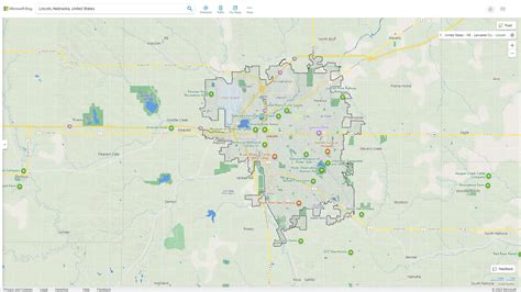 Lincoln, Nebraska Map