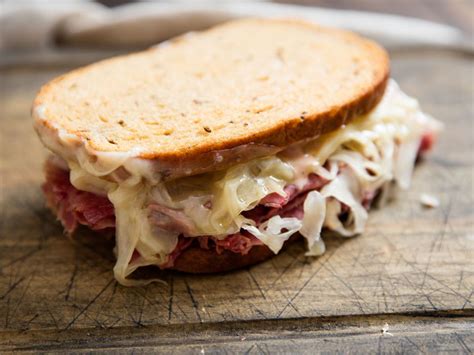 Classic Reuben Sandwich (Corned Beef on Rye With Sauerkraut and Swiss) Recipe