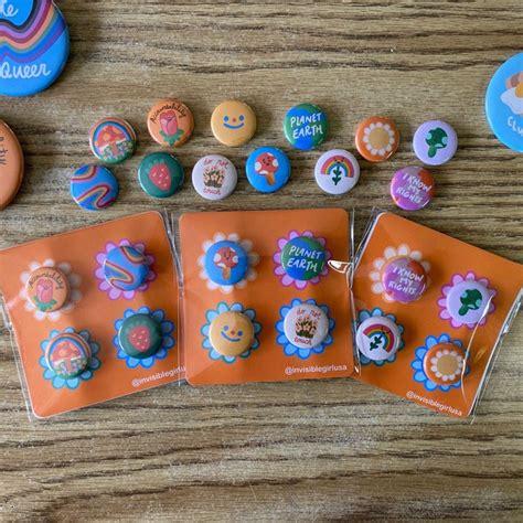 Pinback Button Set - Etsy