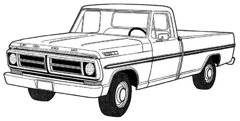 Vintage Pickup Truck Coloring Page Free Printable Coloring Pages | Sexiz Pix