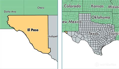 El Paso County, Texas / Map of El Paso County, TX / Where is El Paso County?