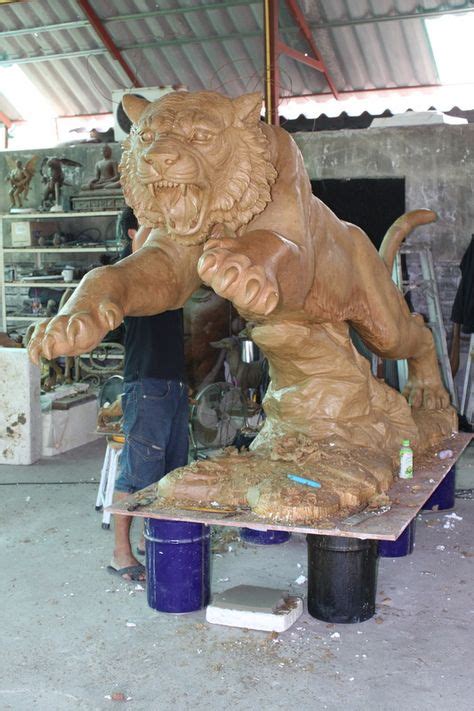 Adding revisions to the model of the 10ft Towson Leaping Tiger Mascot by www.… | Towson university