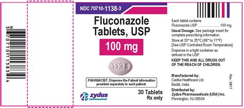 Fluconazole - FDA prescribing information, side effects and uses