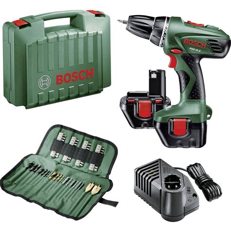 Bosch PSR 12-2 with 2 Batteries Cordless Screwdriver Set from Conrad.com