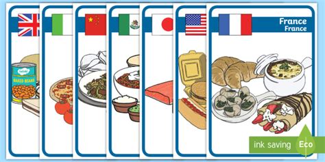 Foods Around the World Display Posters English/French