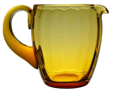 Amber Glass Water Jug by Whitefriars, Vintage English, 1940s – Haute Juice