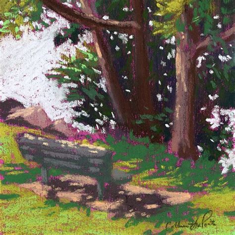 Park Bench Painting - Etsy