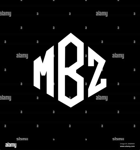 MBZ letter logo design with polygon shape. MBZ polygon and cube shape ...