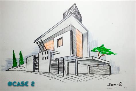 Perspective Drawing House