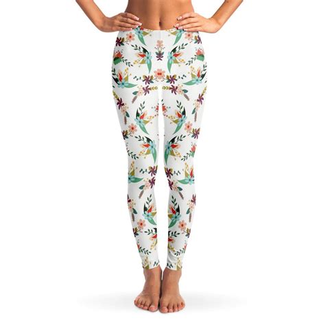 Athletic Leggings - Floral - BIG ON Merchandise