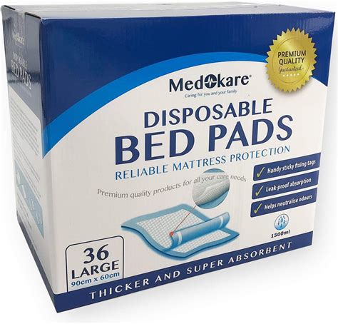 Medokare Disposable Incontinence Bed Pads Hospital 1500ml Disposable ...