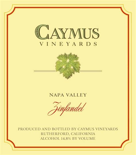 Caymus Zinfandel 2015 | Wine.com