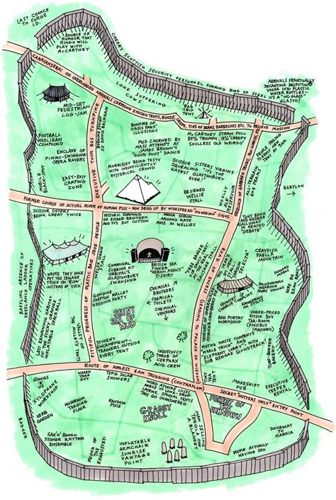 Glastonbury 2025 Map Of The Festival Site - Meryl Robbyn