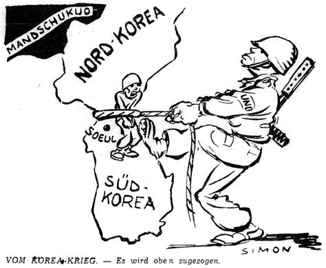 Cartoon by Simon on the Korean War (7 October 1950) - CVCE Website