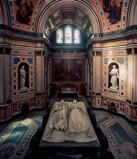 The Mausoleum at Frogmore, Windsor, built 1862-1871. The tomb, with effigies of Queen Victoria ...