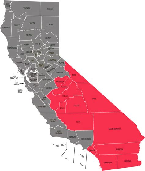 California County Map free image download