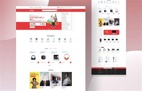 Design of Ecommerce Landing Page Templates on Behance