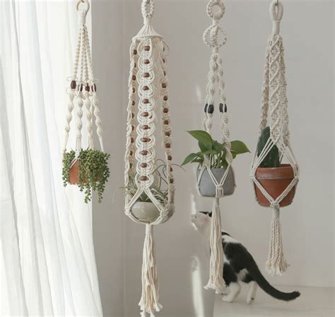 Home Décor Room Decor Plant Hanging Macrame Plant Hanging Macrame Wall ...