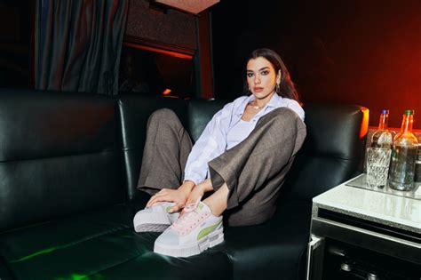 Dua Lipa PUMA Mayze Lth Pop Sneaker Campaign Photos