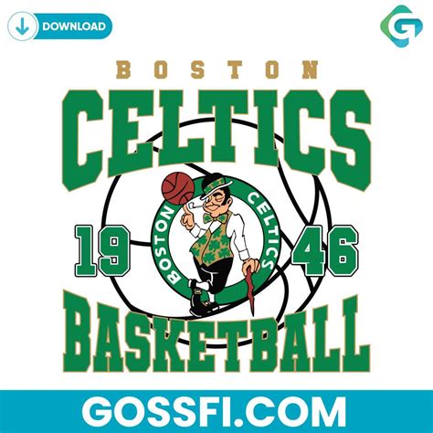 Vintage Boston Celtics 1946 Basketball Svg - Gossfi.com