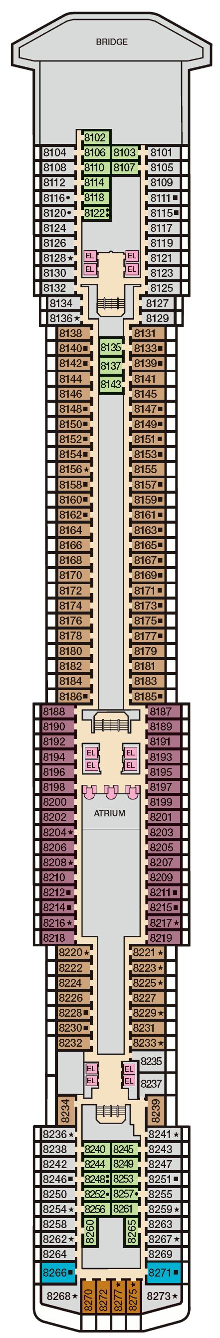 Carnival Miracle deck plans - Cruiseline.com