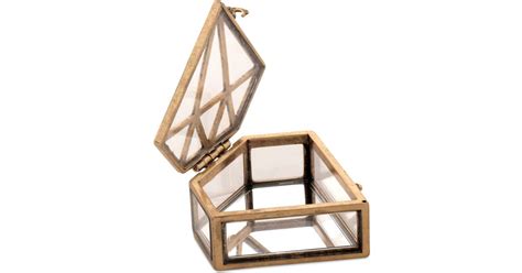 Lyst - Lucky Brand Gold-tone Diamond-shaped Jewelry Box in Metallic