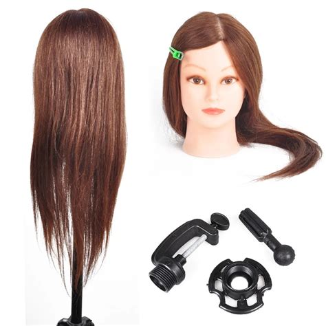 Beauty Salon Mannequin Head With Brown Blonde Hair Hairdressing ...