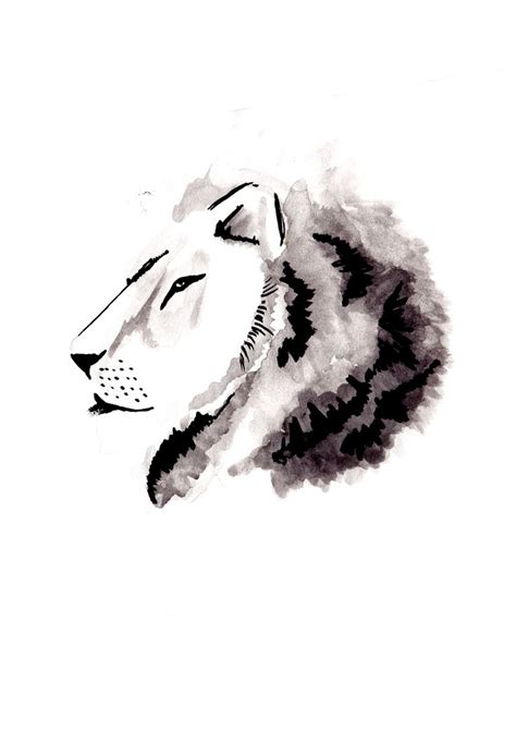 Lion Ink drawing | Drawings, Abstract artwork, Artwork