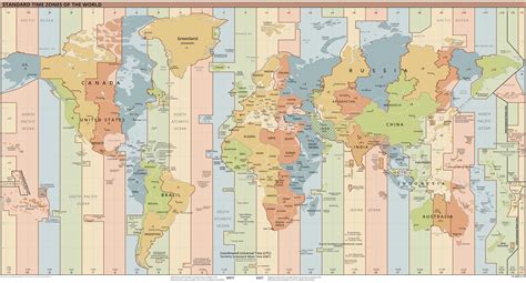 World Map with Time Zones | Trans & Travel | PiTribe