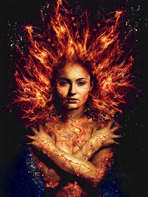 Sophie Turner as Jean Grey in X-Men: Dark Phoenix | Jean grey phoenix, Dark phoenix, X men